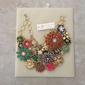 Beautiful Floral Statement Necklace