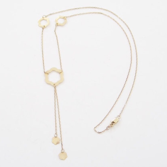 🌷•  host pick | gold dangle flower necklace • - Picture 2 of 4