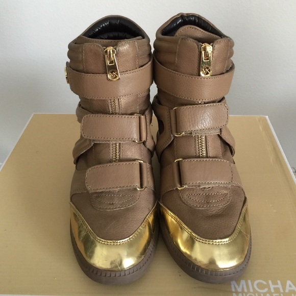 Michael Kors Shoes - Authentic Michael Kors Wedge Sneakers Sz 8