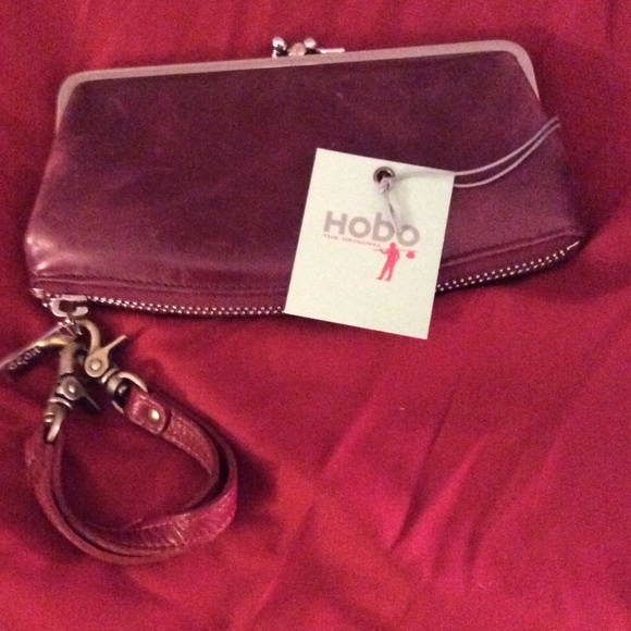 SOLD ..... leather wallet wristlet