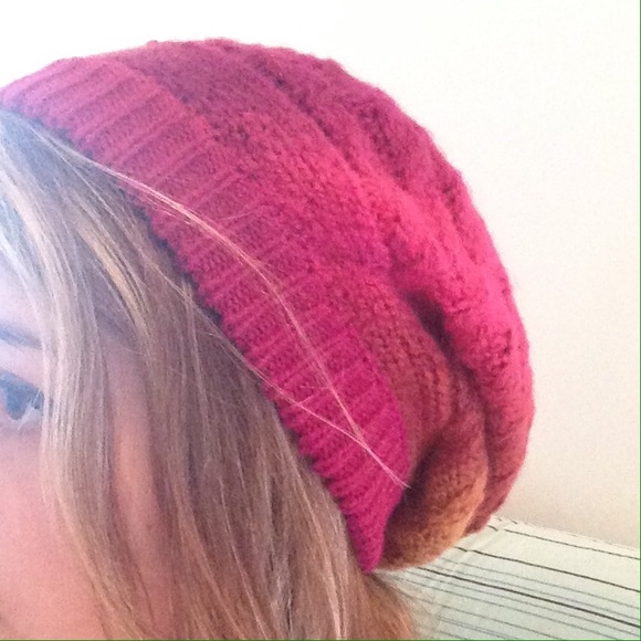 Pink, Orange, and Yellow Beanie