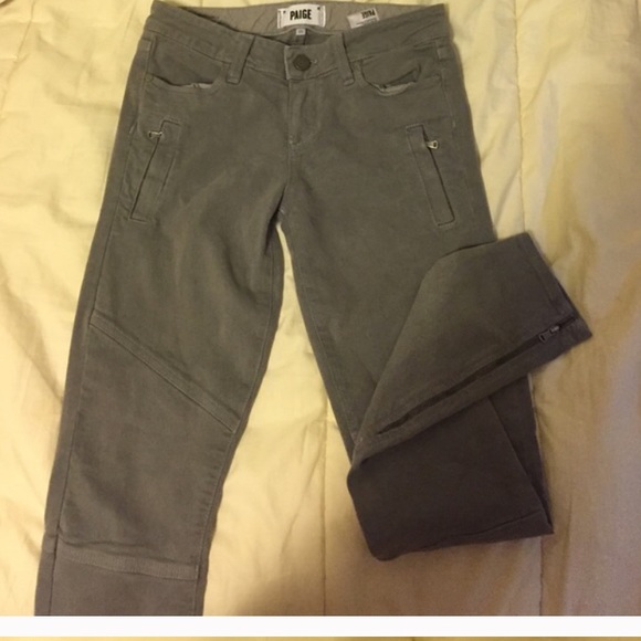 ISO olive green Paige denim jeans size 25 or 26