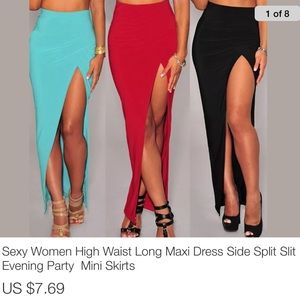 Women's hi low skirt SML