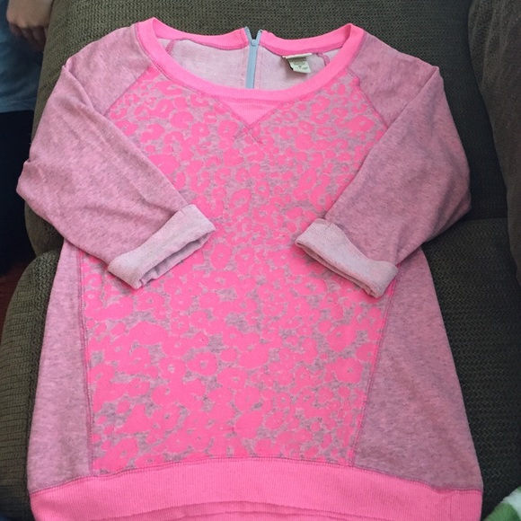 Pink Leopard Print Sweatshirt