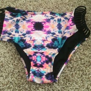 High waisted bathing suit bottoms