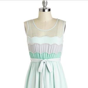 Mint pastel beaded dress from Modcloth