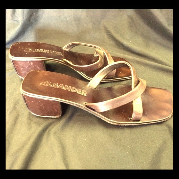 Jil sander leather sandal. Size 37