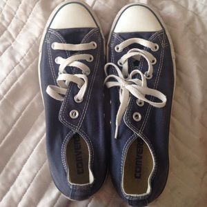 navy blue converse