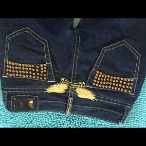 Robin jeans with gold stones💎