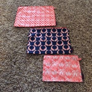 Stella & Dot Zippy Pouch Trio