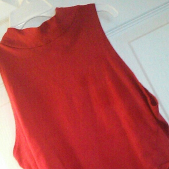 turtle neck sleeveless crop top