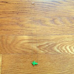 Green Cross Necklace