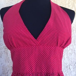 Red Halter Dress