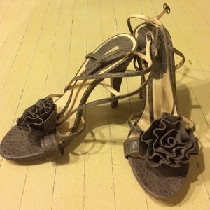 Maxstudio gray stilettos.