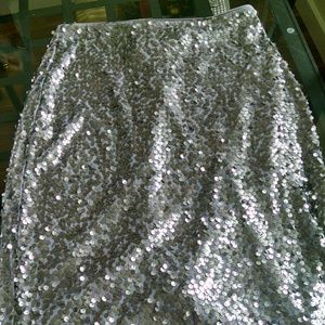Long sparkly skit from Express
