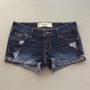 Hollister Destroyed Denim Shorts