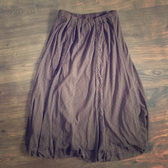 Brown Lace Skirt