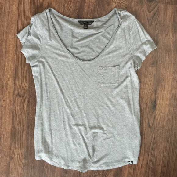 Rock & Republic Grey Shimmer Tee