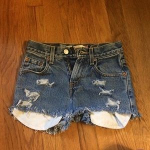 Levi Distressed Shorts