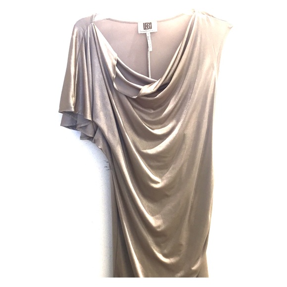 One Sleeve Metallic Dress