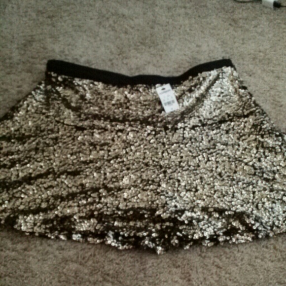 Gold Sequin skirt