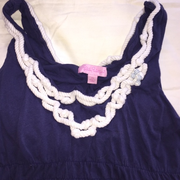 Lily Pulitzer navy blue tank - Picture 2 of 2