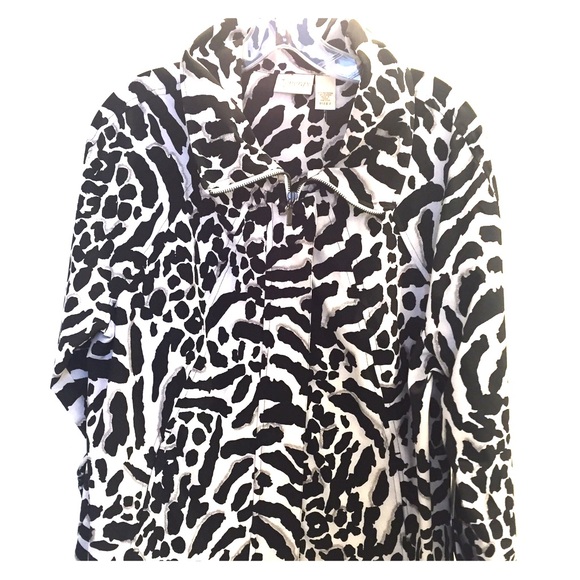 Animal Print Track Jacket