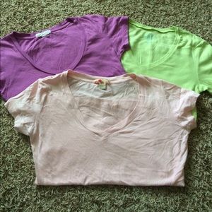 3 V neck t shirts