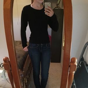 Black long sleeve w/ lace on back