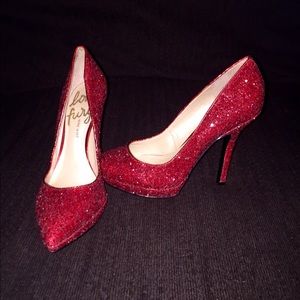 Red sparkle Nine West heels from Nine West