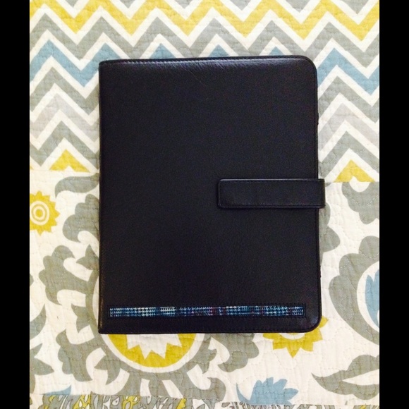 Lodis IPad case black leather NWT