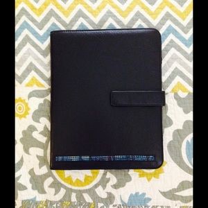 Lodis IPad case black leather NWT