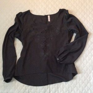 Bundle... Grey hi-lo and brown cowl neck sweater