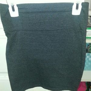 Gray Pencil Skirt