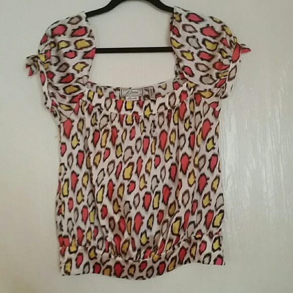 Guess Silk Summer Cheetah Top Dm - Picture 1 of 3