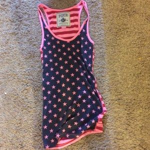 USA pink tank top