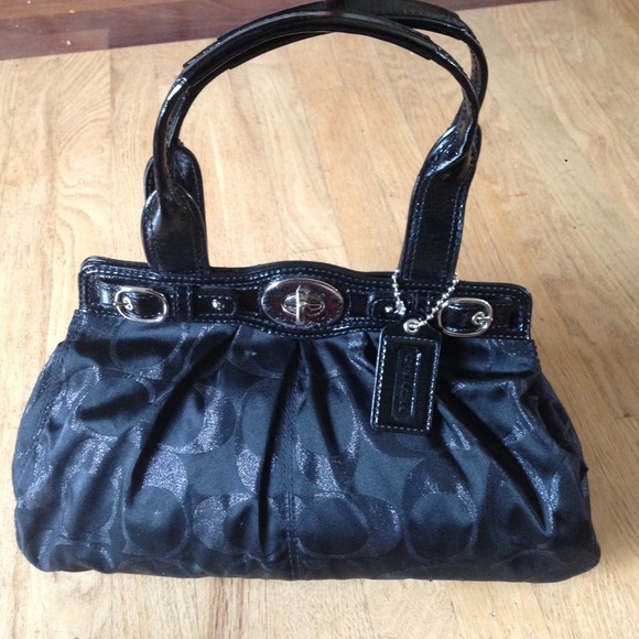 COACH Authentic Black/Sparkle Black Handbag