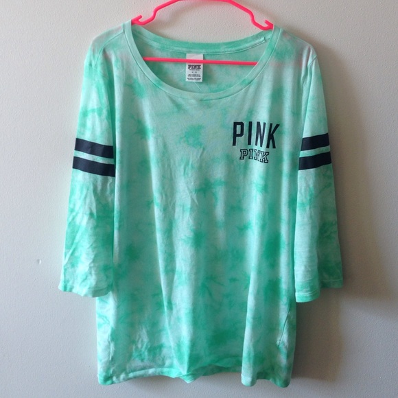 PINK Victoria's Secret Tops - VS Mint Green Long Sleeve