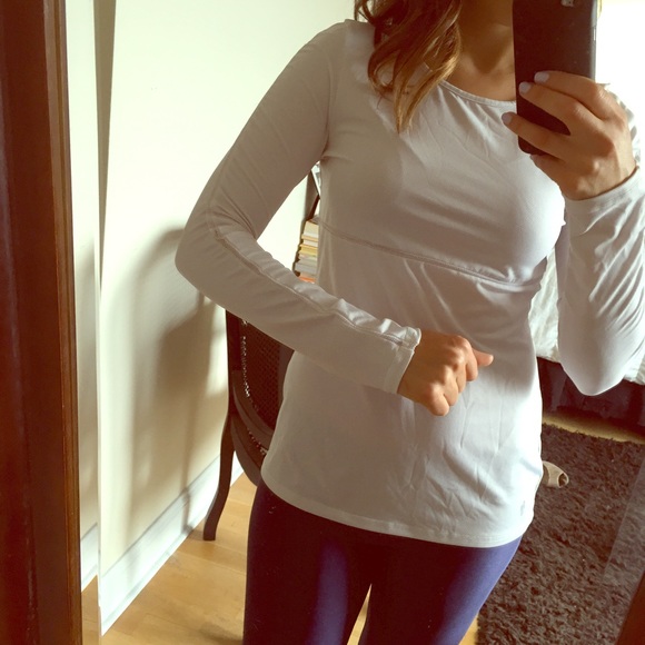 White Breathable Workout Shirt