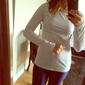 White Breathable Workout Shirt
