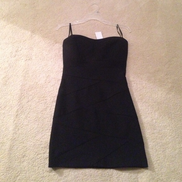 Strapless little black dress