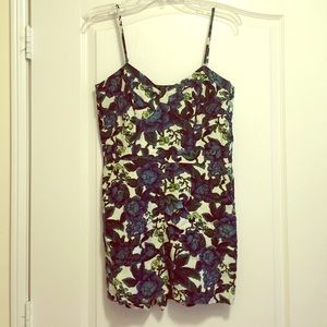 A printed flower romper perfect for summer