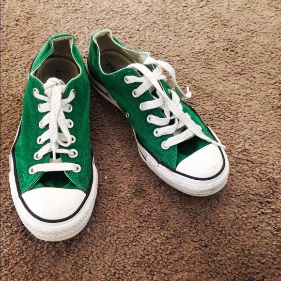 Green Converse.