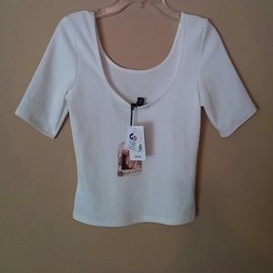 Ivory crop top