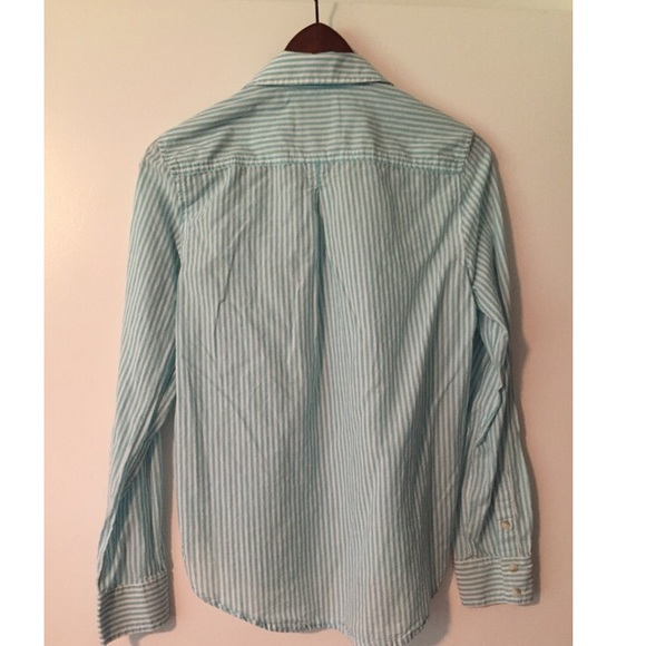 🚫Sold🚫American Eagle Oxford shirt sz S. Striped! - Picture 4 of 4