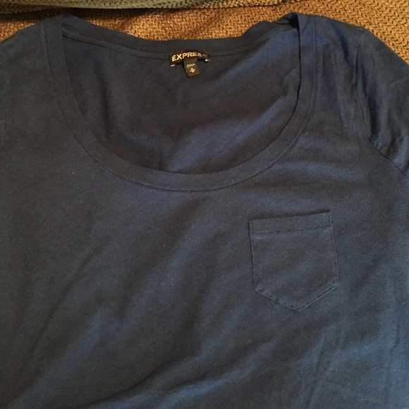 Navy Blue Express T-Shirt with Pocket-Size M