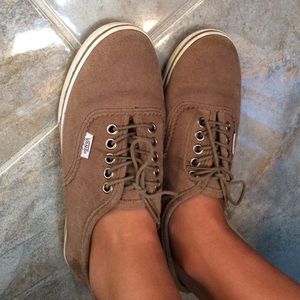Mocha brown suede vans shoes