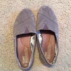 Grey TOMS shoes