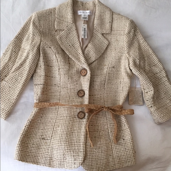 Beige 3/4 Sleeve Blazer