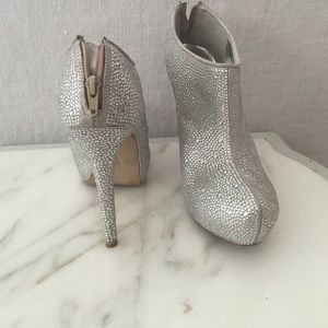 Steve Madden rhinestone booties